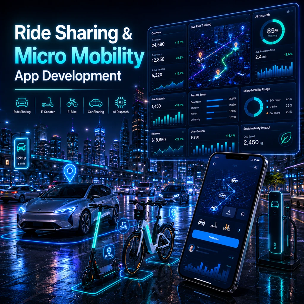 Micro mobility application development solutions